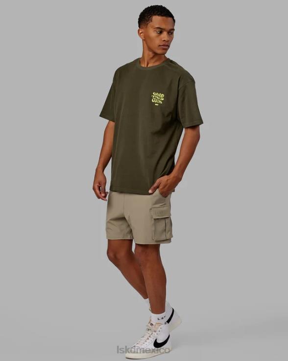 Camiseta oversize Good Times Heavyweight - Forest Night Mint unisexo LSKD VP42D225 vestir