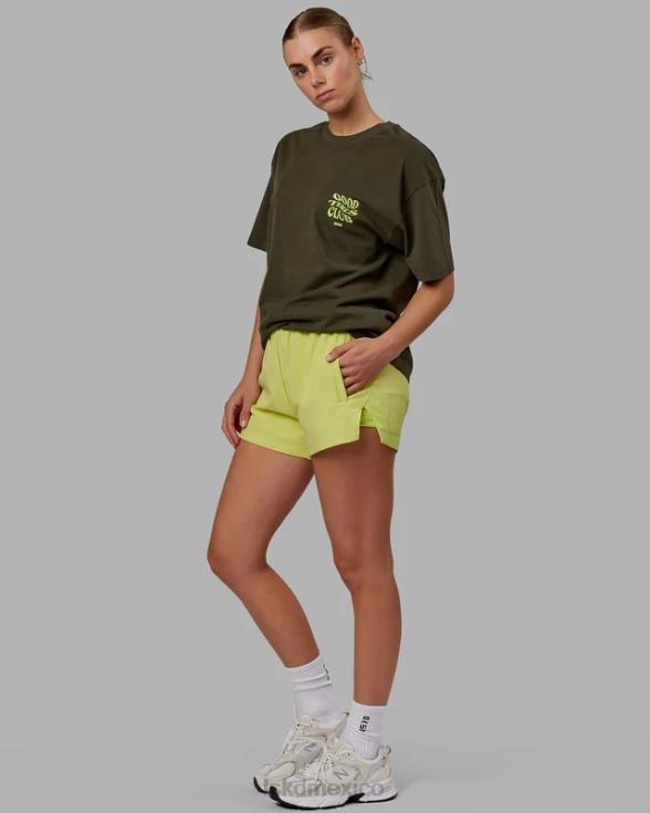 Camiseta oversize Good Times Heavyweight - Forest Night Mint unisexo LSKD VP42D225 vestir