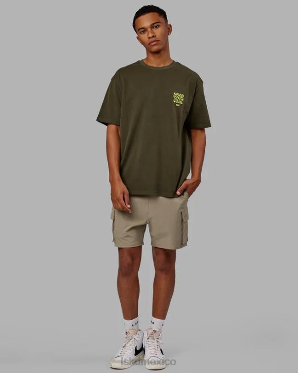 Camiseta oversize Good Times Heavyweight - Forest Night Mint unisexo LSKD VP42D225 vestir