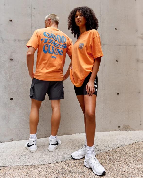 Camiseta oversize Good Times Heavyweight - azul mandarina unisexo LSKD VP42D332 vestir