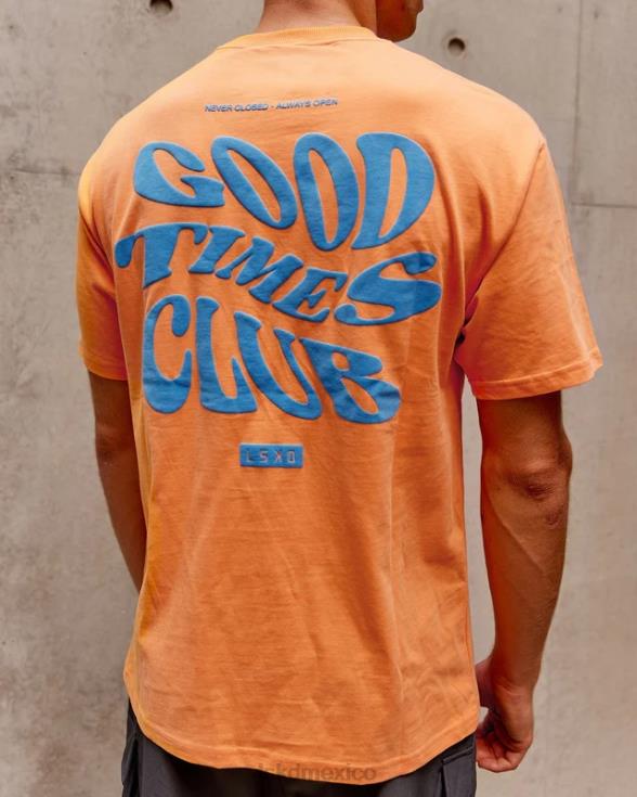 Camiseta oversize Good Times Heavyweight - azul mandarina unisexo LSKD VP42D332 vestir