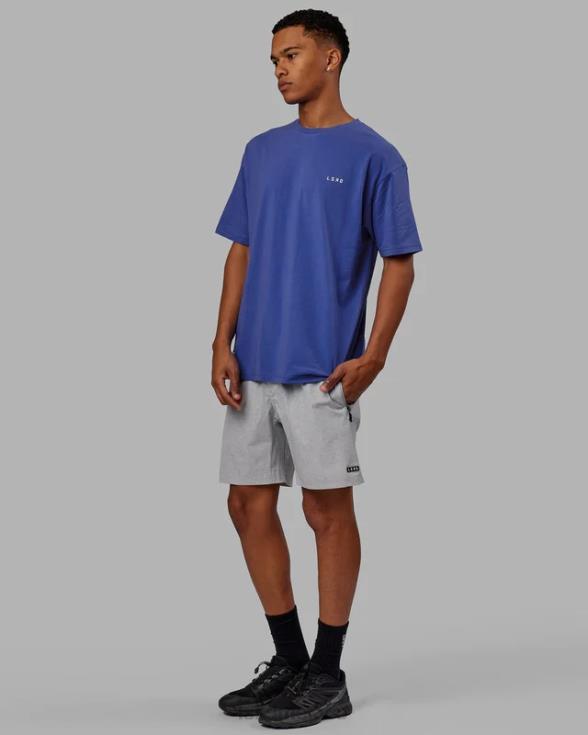 Camiseta oversize vs6 flxcotton - power cobalt-white unisexo LSKD VP42D270 vestir