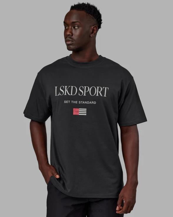 camiseta con bandera pesada de gran tamaño - phantom unisexo LSKD VP42D298 vestir