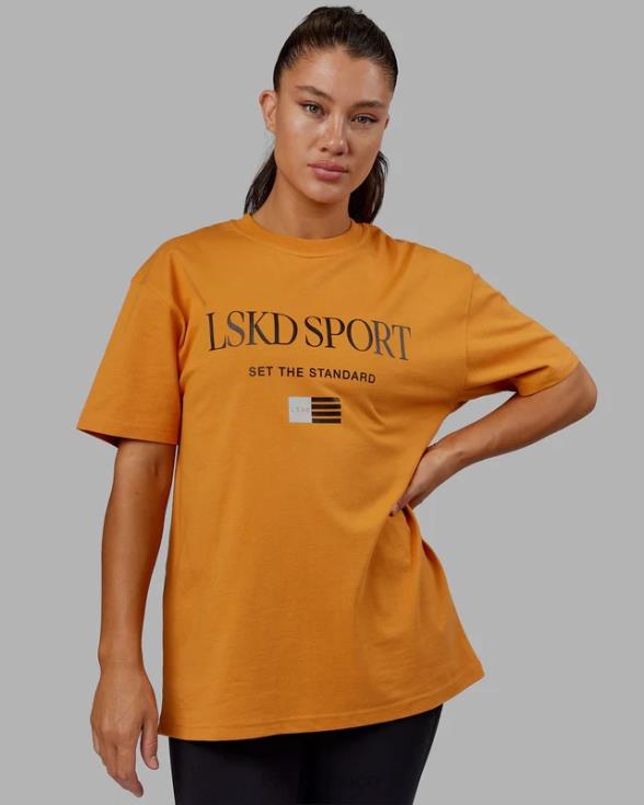 camiseta con bandera pesada de gran tamaño - reloj de sol unisexo LSKD VP42D317 vestir