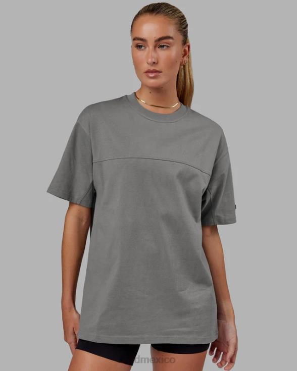 camiseta de laboratorio pesada de gran tamaño - grafito unisexo LSKD VP42D324 vestir