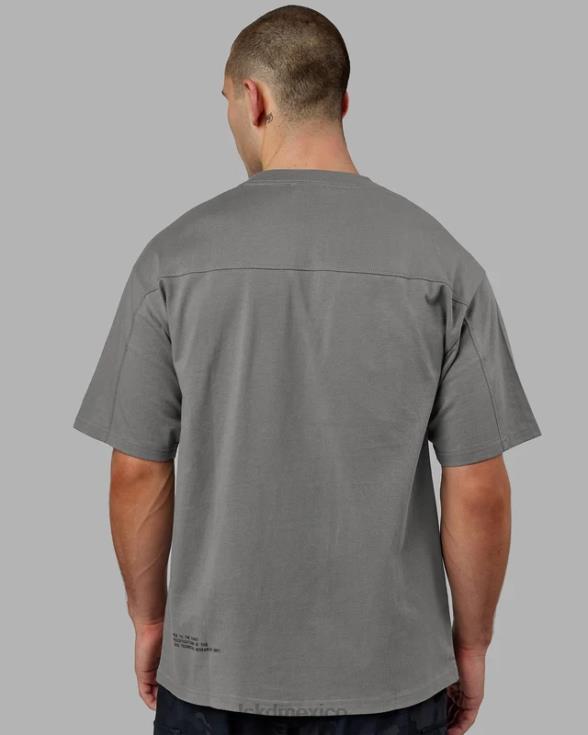 camiseta de laboratorio pesada de gran tamaño - grafito unisexo LSKD VP42D324 vestir