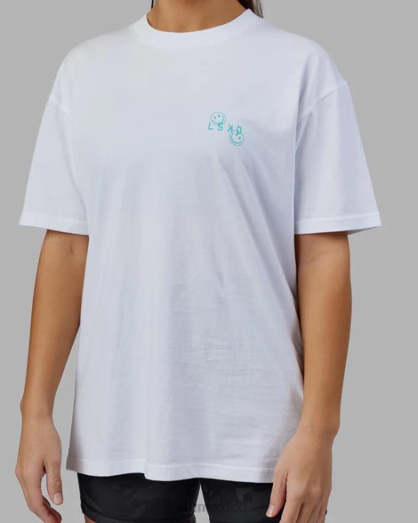 camiseta de viaje extragrande - blanco unisexo LSKD VP42D224 vestir