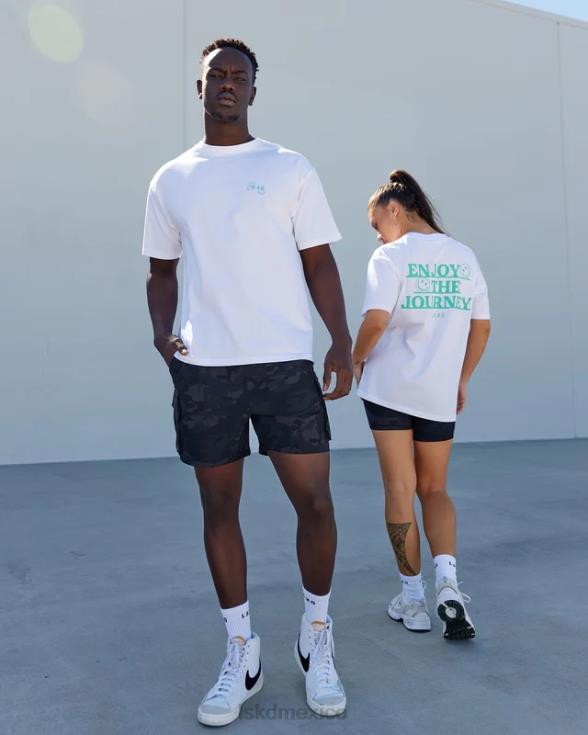 camiseta de viaje extragrande - blanco unisexo LSKD VP42D224 vestir