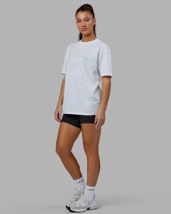 camiseta de viaje extragrande - blanco unisexo LSKD VP42D224 vestir