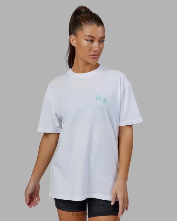 camiseta de viaje extragrande - blanco unisexo LSKD VP42D224 vestir