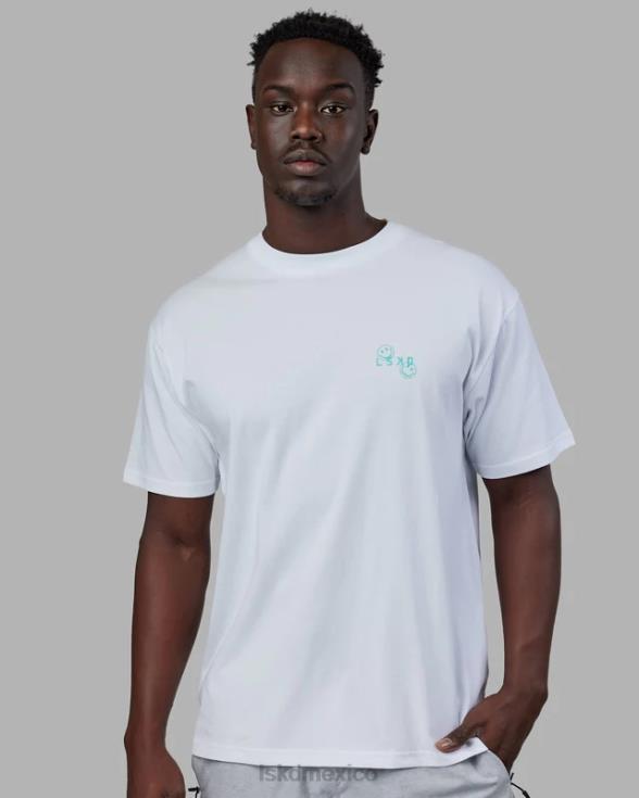 camiseta de viaje extragrande - blanco unisexo LSKD VP42D224 vestir