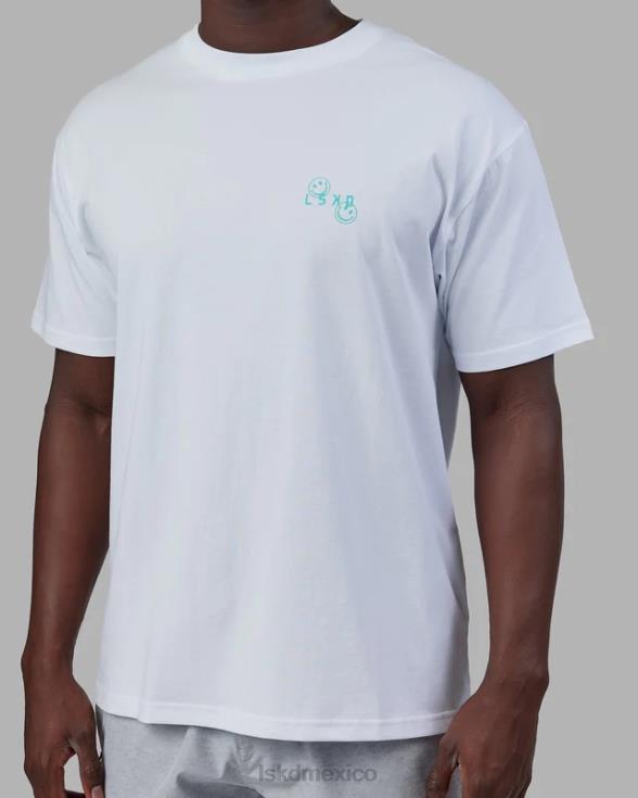 camiseta de viaje extragrande - blanco unisexo LSKD VP42D224 vestir