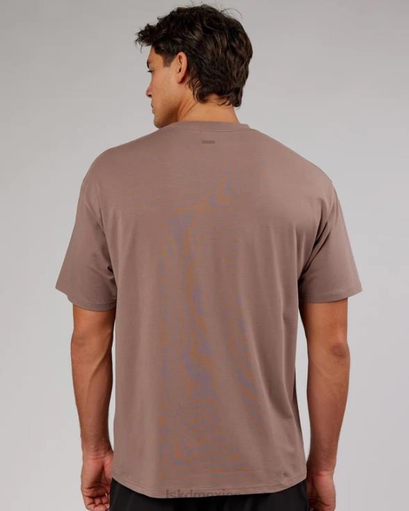 camiseta icónica de flxcotton de gran tamaño - taupe profundo unisexo LSKD VP42D303 vestir