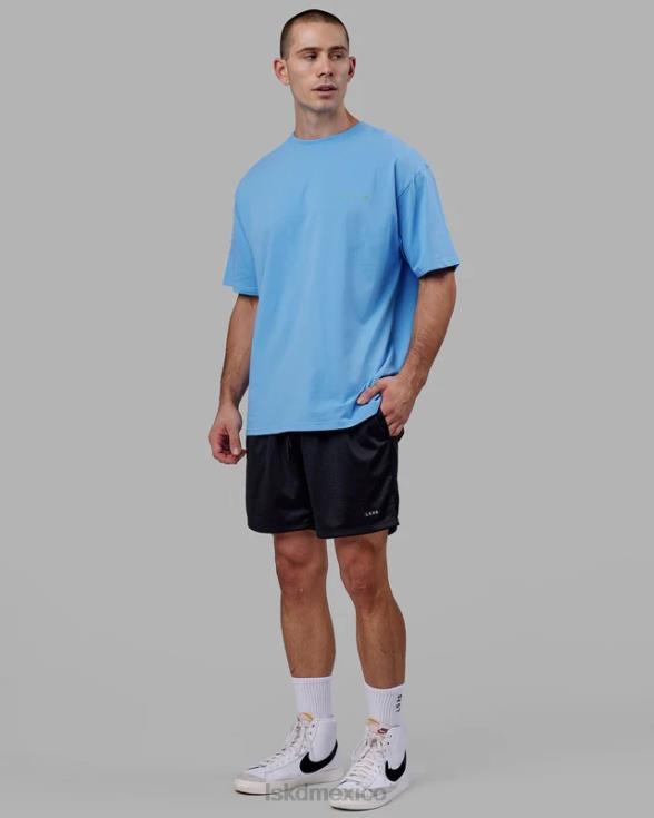 camiseta oversize motion flxcotton - azul celeste unisexo LSKD VP42D252 vestir