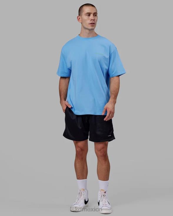 camiseta oversize motion flxcotton - azul celeste unisexo LSKD VP42D252 vestir