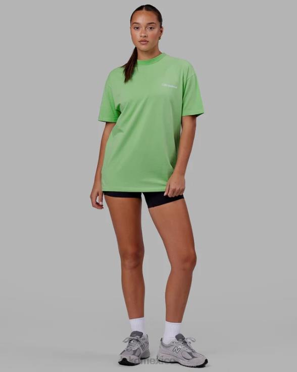 camiseta oversize motion flxcotton - menta de manzana unisexo LSKD VP42D311 vestir