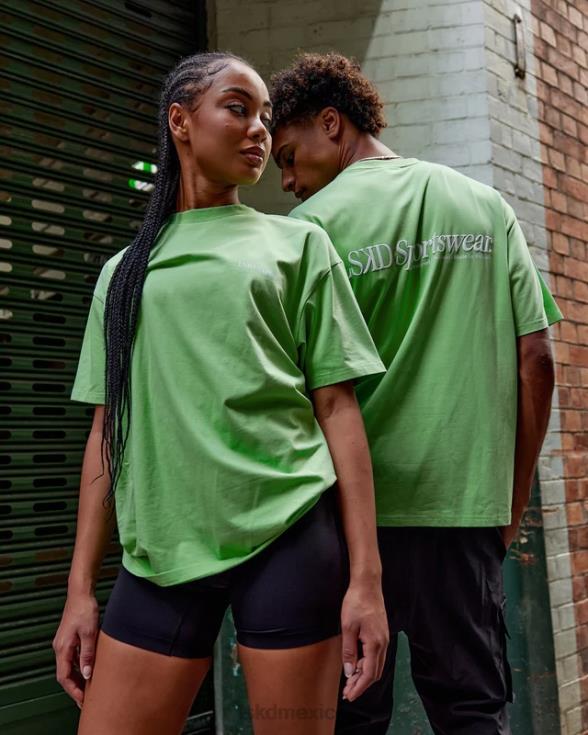 camiseta oversize motion flxcotton - menta de manzana unisexo LSKD VP42D311 vestir