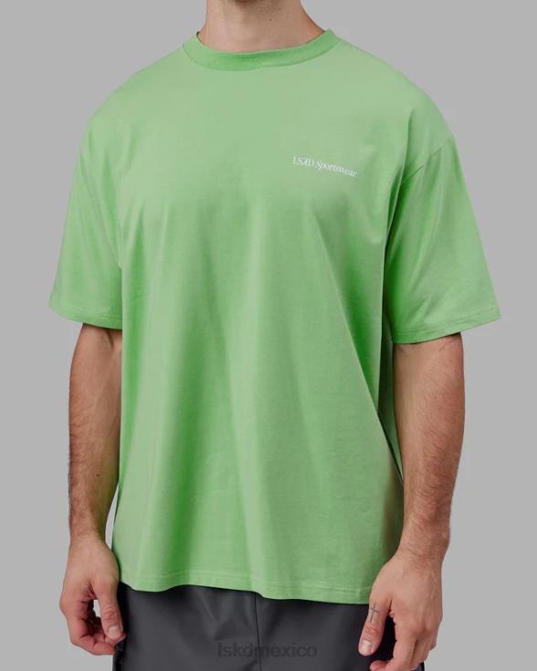 camiseta oversize motion flxcotton - menta de manzana unisexo LSKD VP42D311 vestir