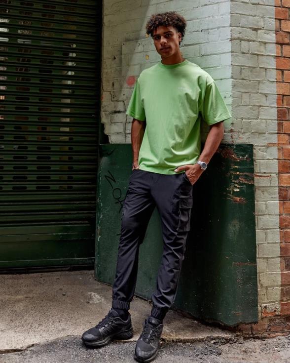 camiseta oversize motion flxcotton - menta de manzana unisexo LSKD VP42D311 vestir