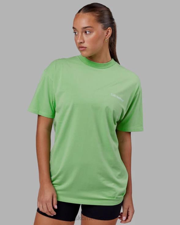 camiseta oversize motion flxcotton - menta de manzana unisexo LSKD VP42D311 vestir