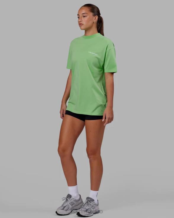 camiseta oversize motion flxcotton - menta de manzana unisexo LSKD VP42D311 vestir