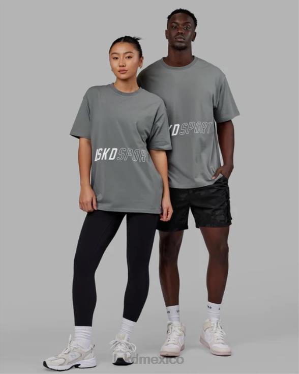 camiseta pace flxcotton oversize - grafito unisexo LSKD VP42D268 vestir