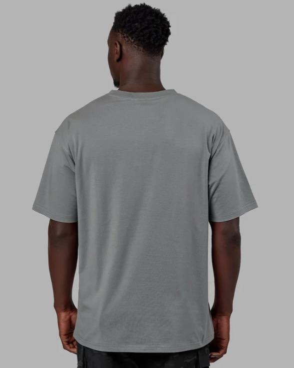 camiseta pace flxcotton oversize - grafito unisexo LSKD VP42D268 vestir