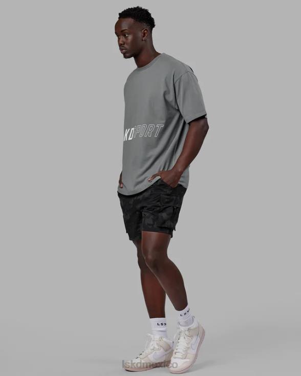 camiseta pace flxcotton oversize - grafito unisexo LSKD VP42D268 vestir