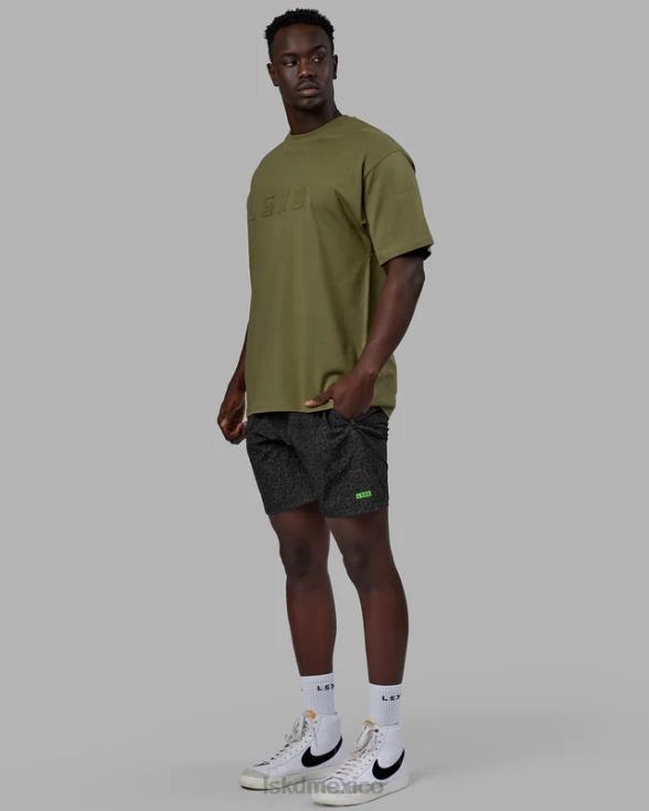 camiseta pesada estampada de gran tamaño - moss stone unisexo LSKD VP42D219 vestir