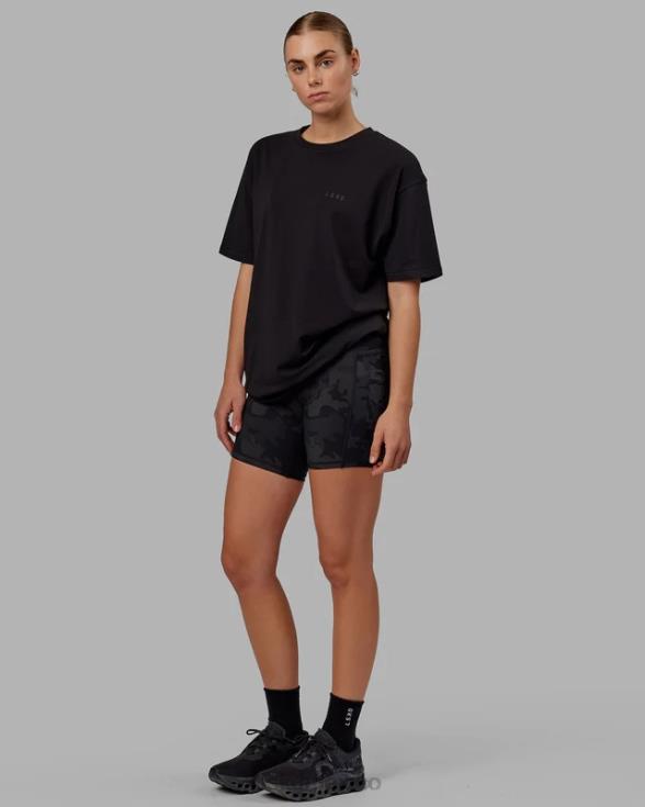 camiseta vs5 flxcotton oversize - negro-negro unisexo LSKD VP42D231 vestir