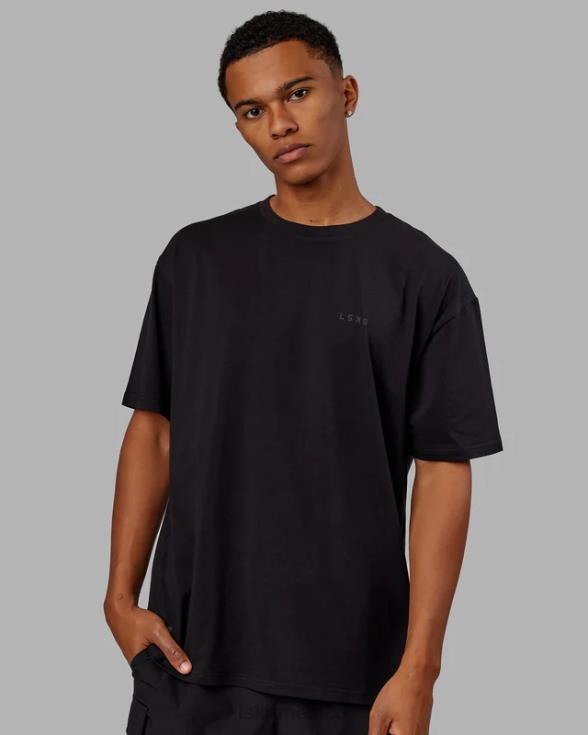 camiseta vs5 flxcotton oversize - negro-negro unisexo LSKD VP42D231 vestir