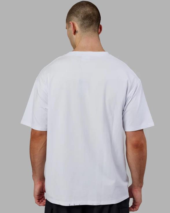 departamento de deportes camiseta oversize - blanco-rojo unisexo LSKD VP42D276 vestir