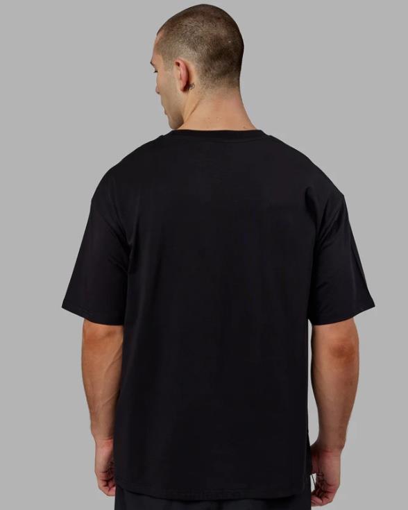 departamento de deportes camiseta oversize - negro-rojo unisexo LSKD VP42D275 vestir