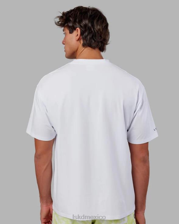 esforzarse flxcotton camiseta de gran tamaño - blanco unisexo LSKD VP42D309 vestir