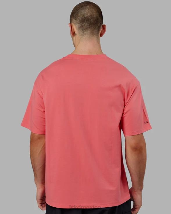 esforzarse flxcotton camiseta de gran tamaño - sunkist coral unisexo LSKD VP42D310 vestir