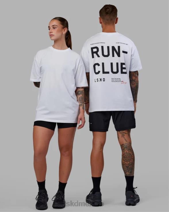 love the run flxcotton tee oversize - blanco-negro unisexo LSKD VP42D272 vestir