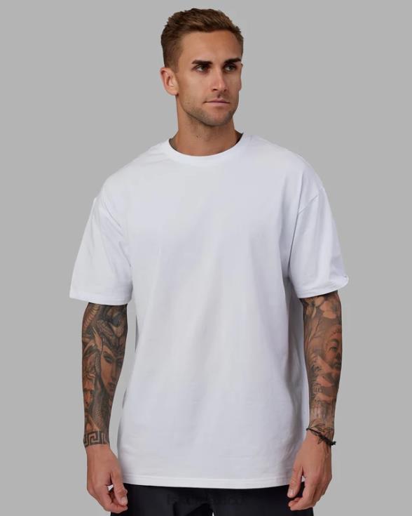 love the run flxcotton tee oversize - blanco-negro unisexo LSKD VP42D272 vestir