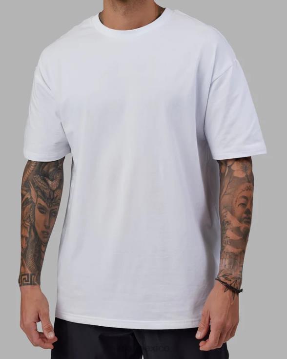 love the run flxcotton tee oversize - blanco-negro unisexo LSKD VP42D272 vestir