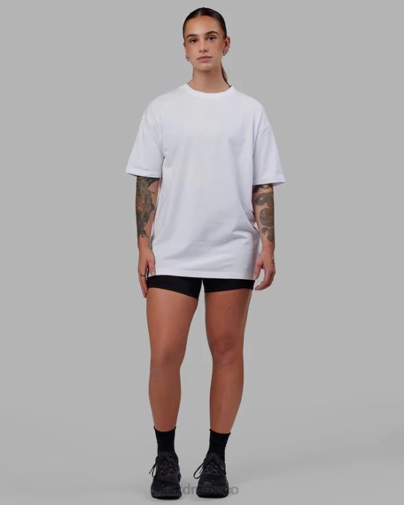 love the run flxcotton tee oversize - blanco-negro unisexo LSKD VP42D272 vestir