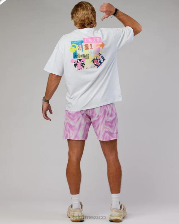 miami23 camiseta flxcotton oversize - blanco unisexo LSKD VP42D295 vestir