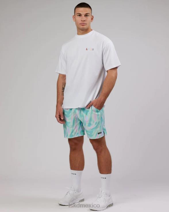 miami23 camiseta flxcotton oversize - blanco unisexo LSKD VP42D295 vestir