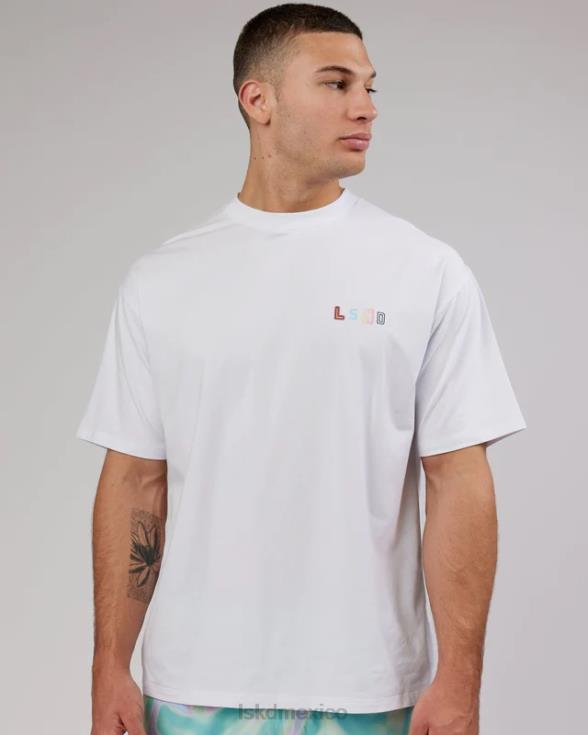 miami23 camiseta flxcotton oversize - blanco unisexo LSKD VP42D295 vestir