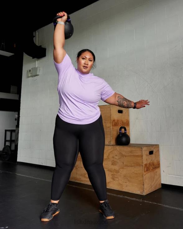 vs1 flxcotton camiseta oversize - lila pálido unisexo LSKD VP42D274 vestir