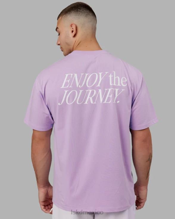 vs1 flxcotton camiseta oversize - lila pálido unisexo LSKD VP42D274 vestir