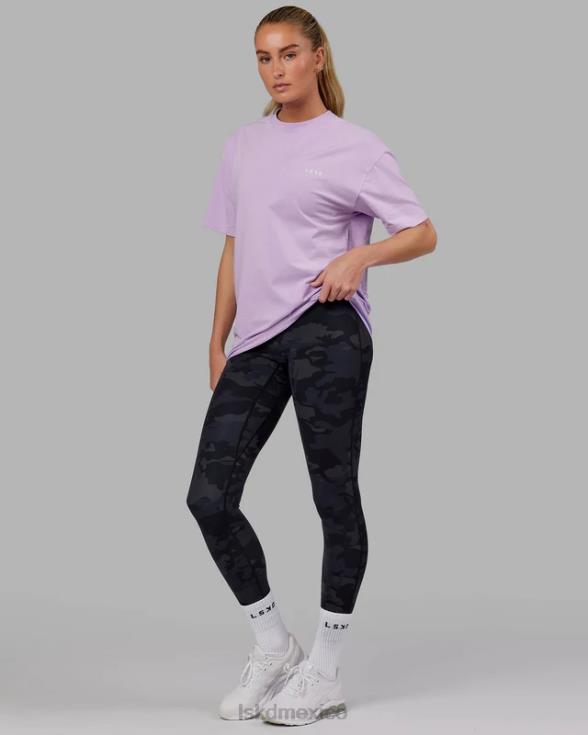 vs1 flxcotton camiseta oversize - lila pálido unisexo LSKD VP42D274 vestir