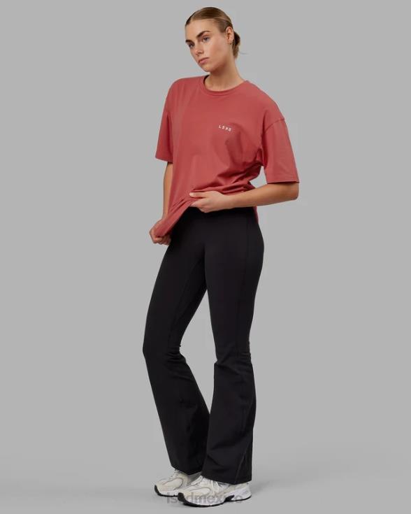 vs1 flxcotton tee oversize - mineral rojo-blanco unisexo LSKD VP42D254 vestir