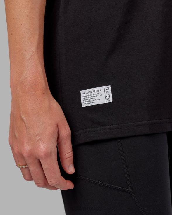 vs5 flxcotton camiseta oversize - negro-blanco unisexo LSKD VP42D282 vestir