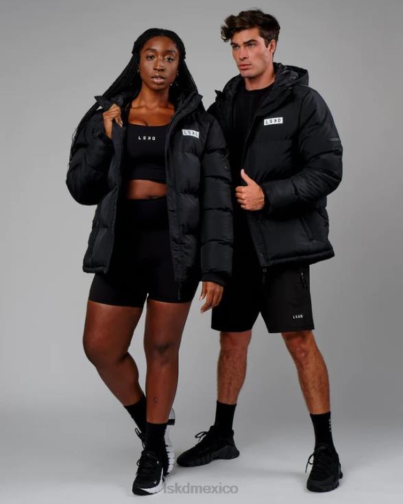 chaqueta acolchada tostada oversize 23 - negro unisexo LSKD VP42D497 vestir