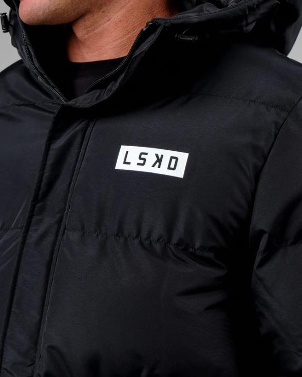 chaqueta acolchada tostada oversize 23 - negro unisexo LSKD VP42D497 vestir