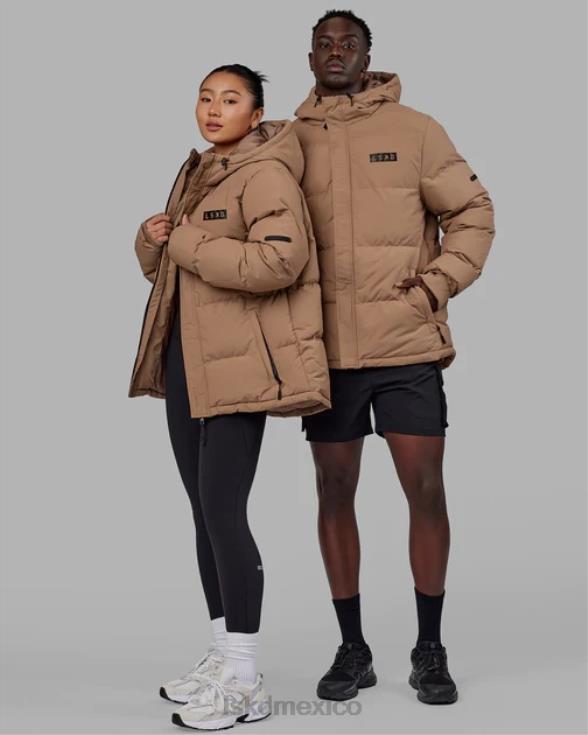 chaqueta acolchada tostada oversize 23 - umber crudo unisexo LSKD VP42D486 vestir